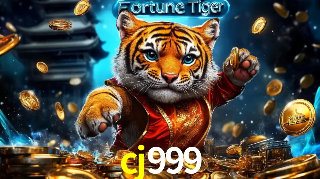 Imagem promocional do jogo de slot Fortune Tiger, com um tigre majestoso em traje tradicional cercado por uma fortuna em moedas de ouro, disponível agora no cassino cj999.
